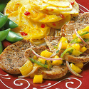 Teriyaki Pork Medallions with Papaya Salsa